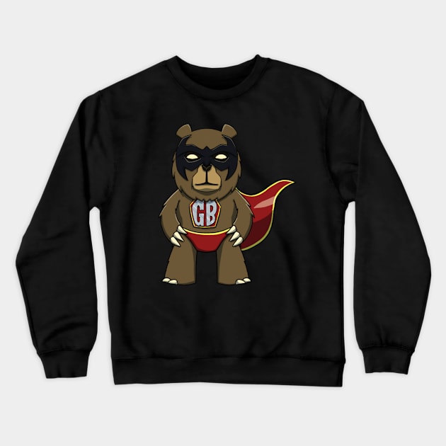 Gabey Bear SuperHero Crewneck Sweatshirt by GabeyBaby